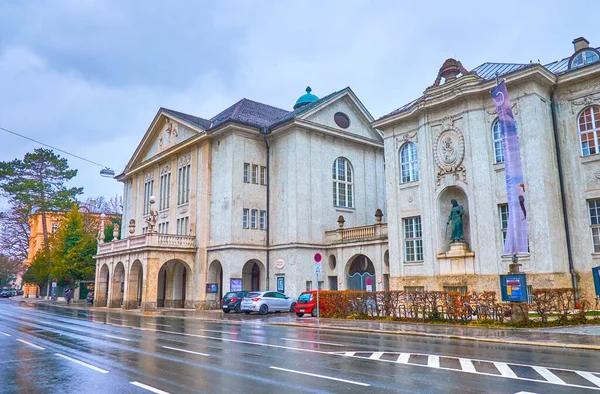 Salzburg Áustria Março 2019 Entrada Grande Salão Localizado Lado Principal — Fotografia de Stock