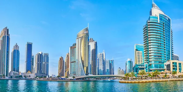 Dubai Emirati Arabi Uniti Marzo 2020 Panorama Dubai Marina Con — Foto Stock