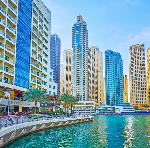 Dubai Emirati Arabi Uniti Marzo 2020 Dubai Marina District Una — Foto Stock