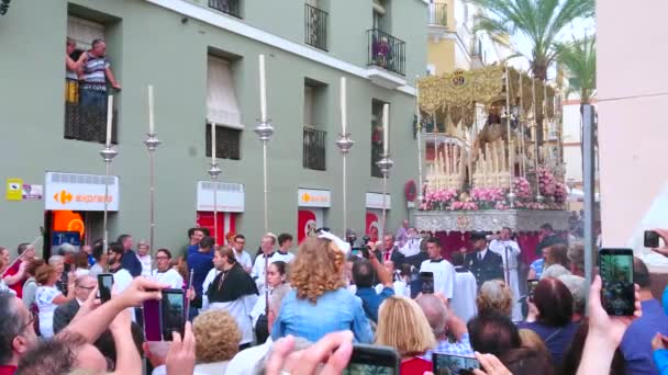 Cadiz Spanien September 2019 Anhänger Des Mercedes Fiesta Fest Der — Stockvideo