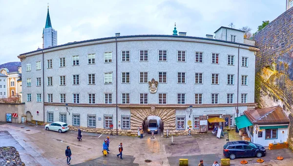 Salzburg Oostenrijk Maart 2019 Panoramisch Uitzicht Het Grote Gebouw Van — Stockfoto
