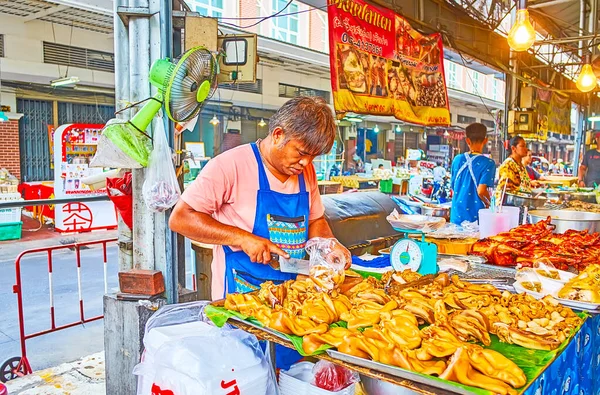 Bangkok Thailand Травня 2019 Лічильник Стійки Ринку Talad Saphan Phut — стокове фото