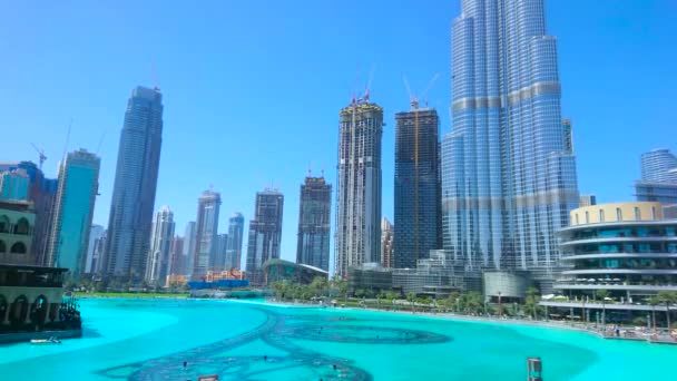 Dubai Émirats Arabes Unis Mars 2020 Panorama Vertical Tour Burj — Video