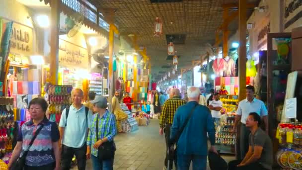 Dubai Uae March 2020 Maze Long Narrow Alleyways Grand Souq — 비디오