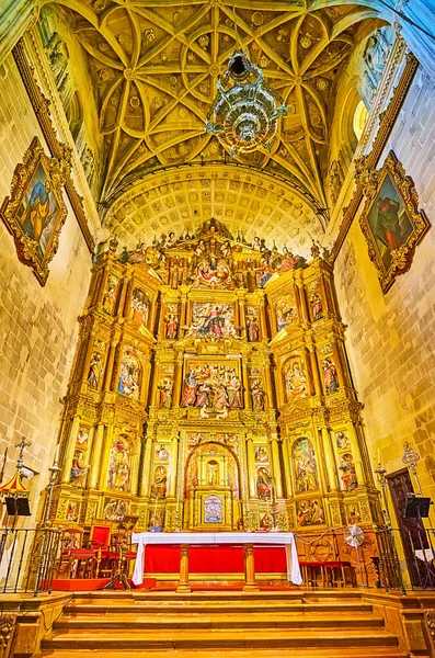 Arcos Spain September 2019 Main Gold Leaf Altarpiece Retablo Mayor — Stock Photo, Image