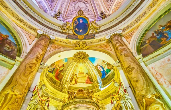 Cadiz Espanha Setembro 2019 Belas Decorações Capela Santíssimo Sacramento Oratório — Fotografia de Stock