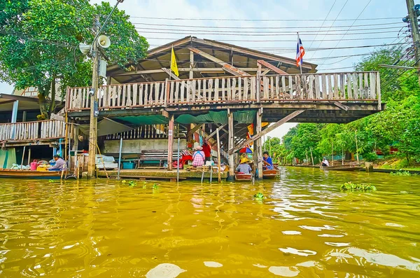 Damnoen Saduak Tailandia Mayo 2019 Vieja Casa Zancos Damnoen Saduak —  Fotos de Stock