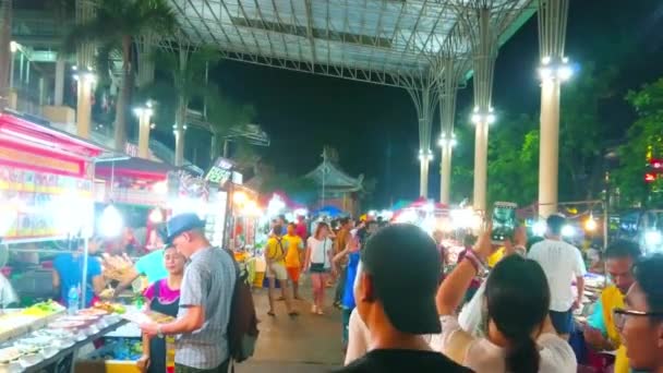 Patong Thailand Maio 2019 Beco Departamento Comida Livre Banzaan Fresh — Vídeo de Stock