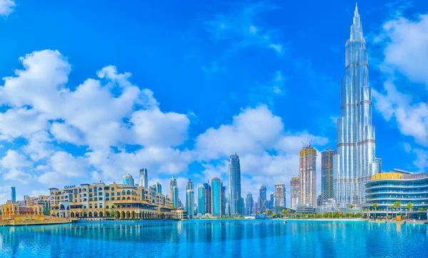 Dubai Emirati Arabi Uniti Marzo 2020 Panorama Dei Principali Punti — Foto Stock