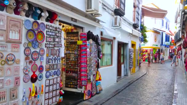 Cordoba Espanha Setembro 2019 Labirinto Das Ruas Cidade Velha Atrai — Vídeo de Stock