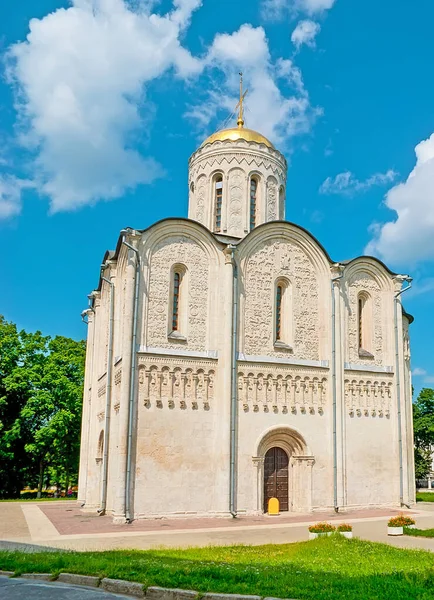 Demetrius Cathedral Must See Landmark Vladimir Famous Its Unique Ornamental — Stock Photo, Image
