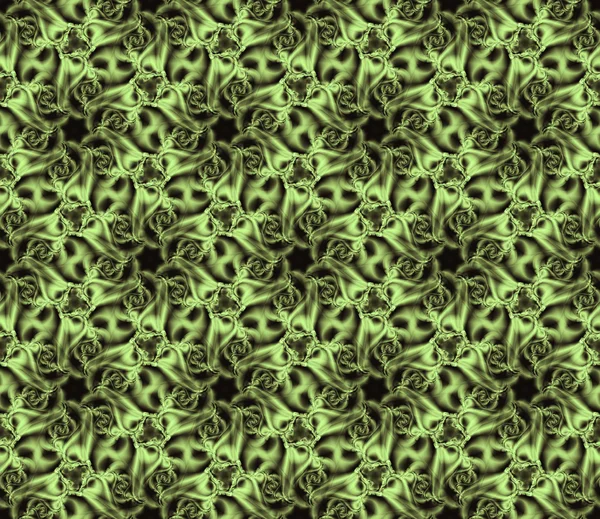 O padrão sem costura curling abstrato, verde — Fotografia de Stock