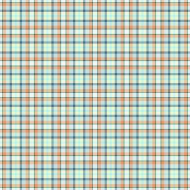 Sorunsuz duvar kağıdı, ekose, mavi-turuncu