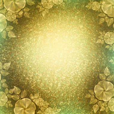 Vintage duvar kağıdı, Çiçek vinyet, kum