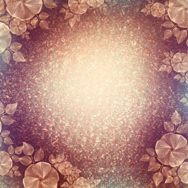 Duvar kağıdı, çiçek skeç, bej ve mor