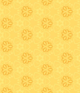 Nazik bir soyut desen, sarı ile sorunsuz duvar kağıdı