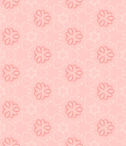 Seamless wall-paper with a gentle abstract pattern, pink — Stock Photo, Image