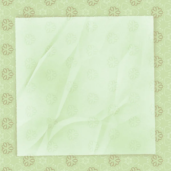 皱巴巴的形式在于橄榄墙-用在纸上，温柔的求同 — 图库照片
