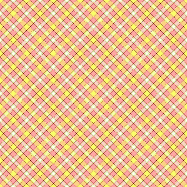 Naadloos behang, plaid, roze-geel — Stockfoto