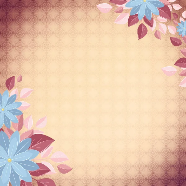 Decorative background with flowers, beige and cream