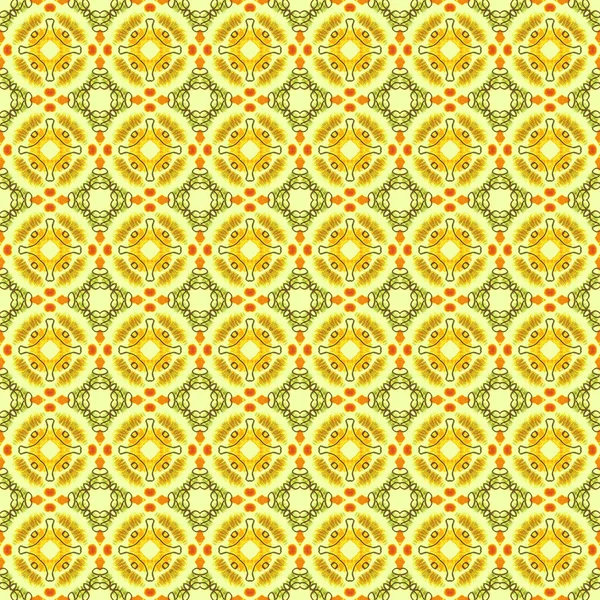 Seamless abstract wall-paper, greenish-yellow