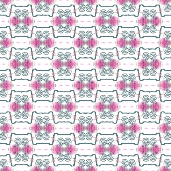 Papel de parede abstrato sem costura em estilo etno, rosa — Fotografia de Stock