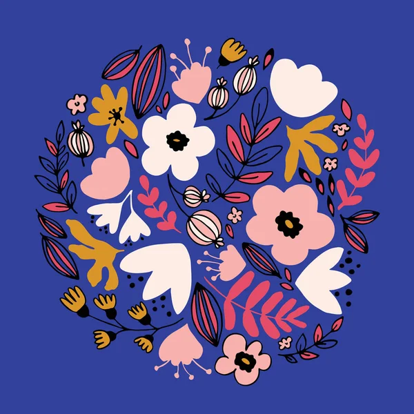 手描きのファンタジーの花. — ストックベクタ