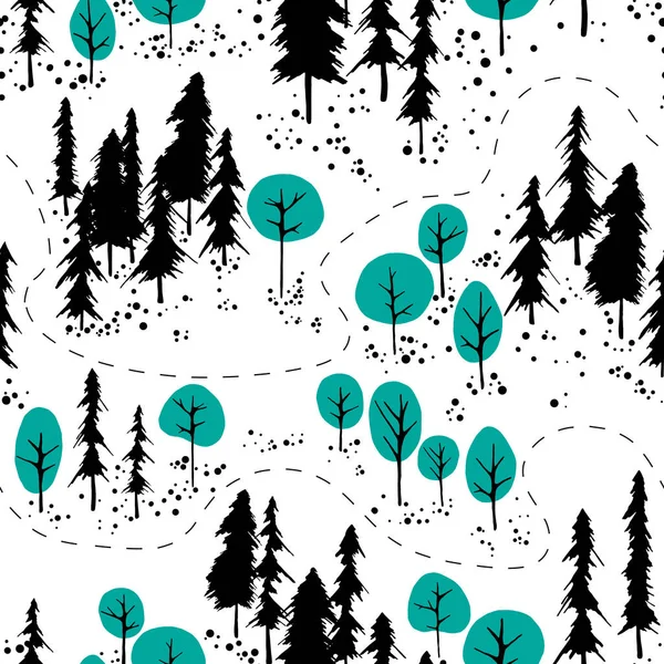 Outdoor map pattern — Stock Vector