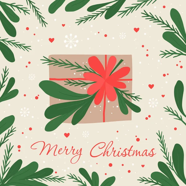 Merry Christmas Card — Stock Vector