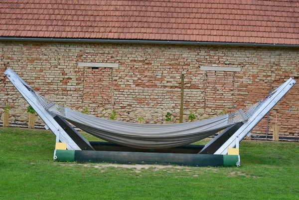 Huge relaxing hammock, South Moravia — Stock Photo, Image