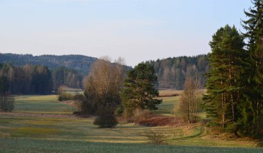 Bahar kırsal, Güney Bohemya görünümünü
