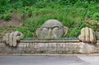 heykel ruhu kanlı parkowej, spa park, Kudowa Zdroj