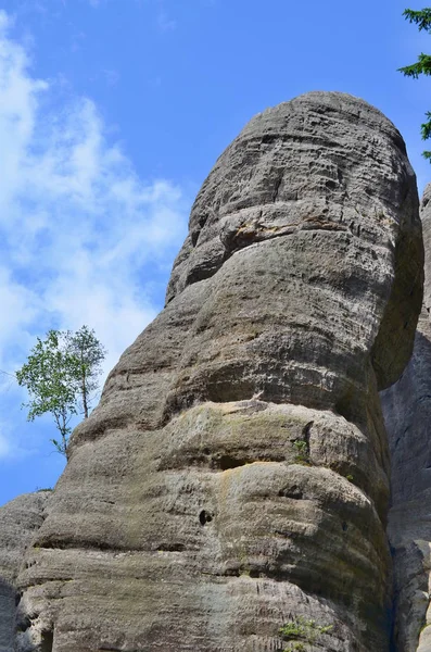 Formaciones rocosas, Reserva Natural Nacional Adrspach-Teplice — Foto de Stock