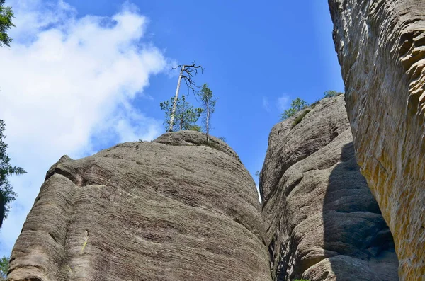 Felsformationen, Nationales Naturschutzgebiet adrspach-teplice — Stockfoto