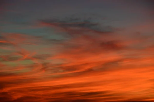 View of background of sunset, southern Bohemia — Stock Photo, Image