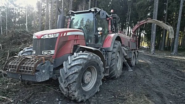 Machine pour le transport du bois, Bohême du Sud — Photo