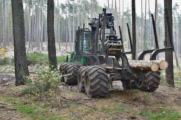 Maskin för trä transport — Stockfoto