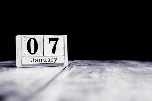 7 de enero, 7 de enero, 7 de enero, mes calendario - dat — Foto de Stock
