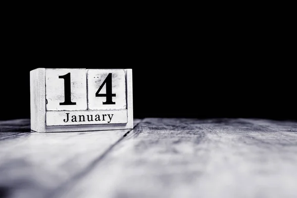 14 de enero, 14 de enero, 14 de enero, mes calendario — Foto de Stock