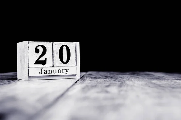 20 de enero, 20 de enero, 20 de enero, mes calendario  - — Foto de Stock