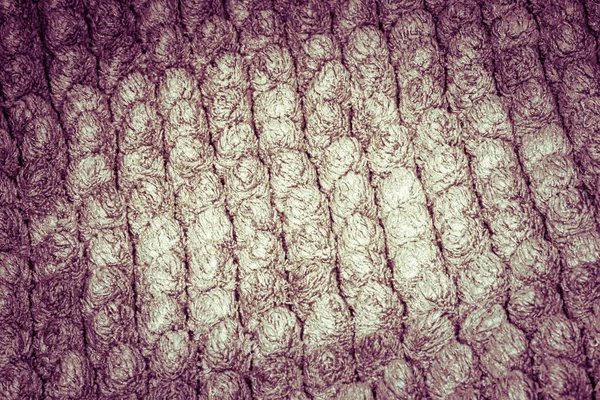 Dark gray shaggy blanket soft texture background. Fluffy fake te — 图库照片