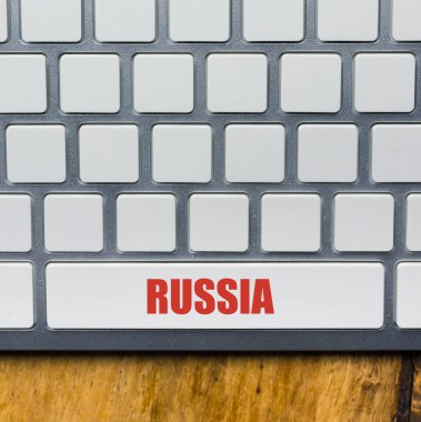 Sözcüklü gümüş klavye: Rusya