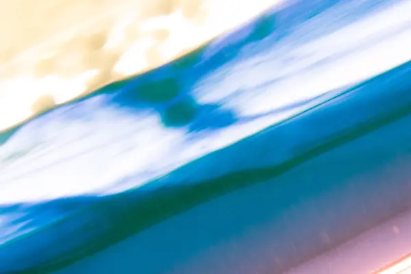 Дефокусований Фон Плямистий Візерунок Піску Жовтий Темна Вода Синій Захід — стокове фото
