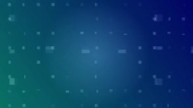 Technology concept. Flying through space from digital nodes and connection paths. Digital networks. On a blue background.