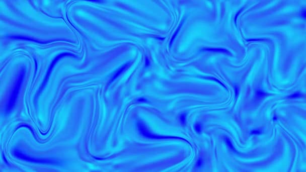 Die wellige Oberfläche ist blau. Die blaue Oberfläche schimmert in verschiedenen Schattierungen. Abstrakte dynamische Textur. 3D-Animation. Bewegungsgrafik. — Stockvideo