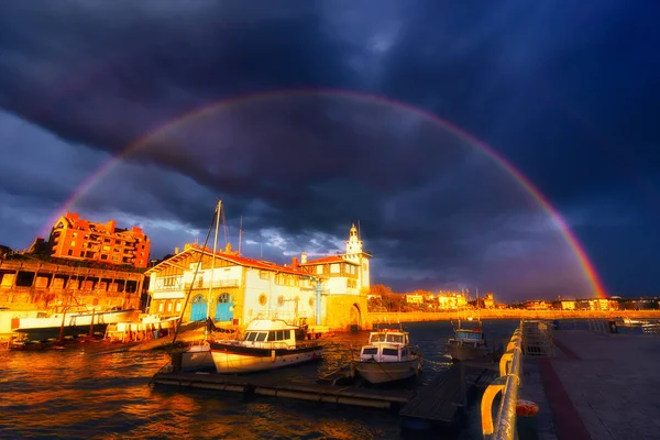 Arc-en-ciel à Getxo — Photo