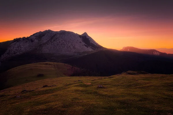 Anboto mountain at sunrise — Stock Photo, Image