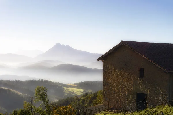 Farm house in Garai at the morning — Stock Photo, Image