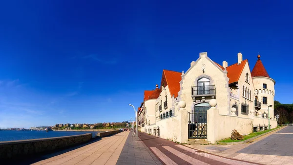 Panorama da doca Getxo — Fotografia de Stock