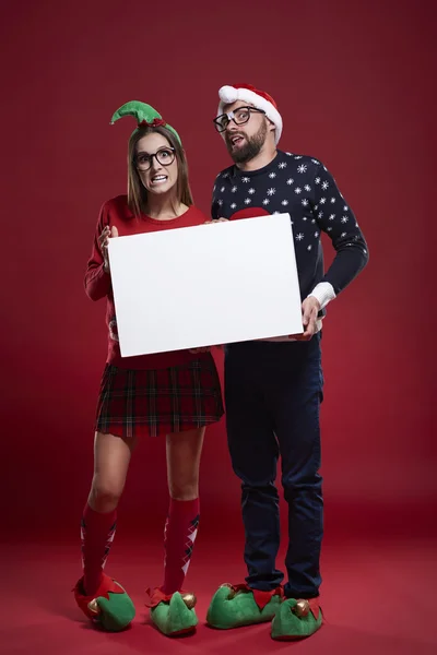 Feliz nerd casal — Fotografia de Stock